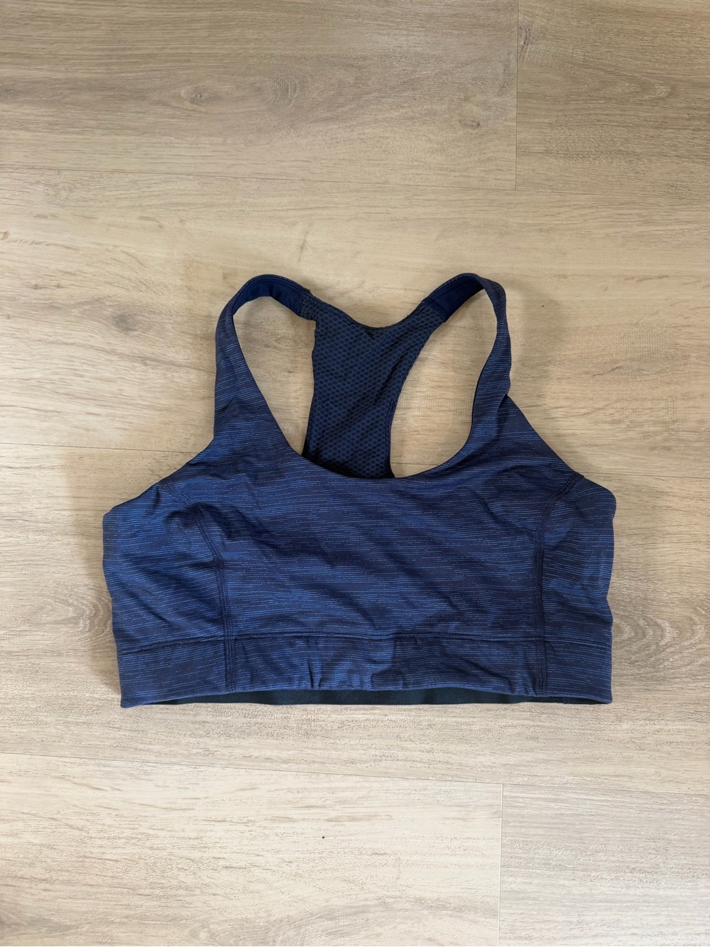 Outdoor Voices Navy Heather Racerback Sports Bra